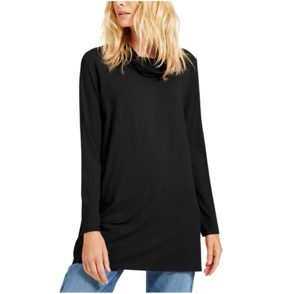 Eileen Fisher Long Sleeve Cowl Neck Tunic Size M - Picture 2 of 9